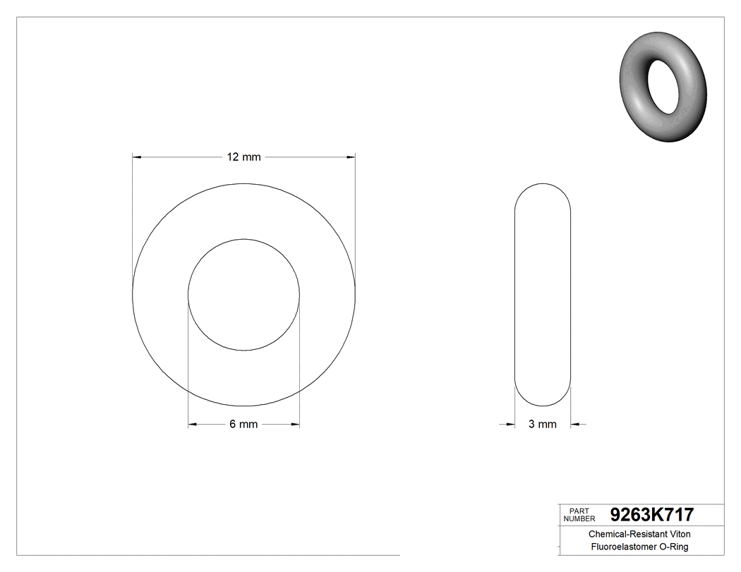Technical drawing - 9263K717